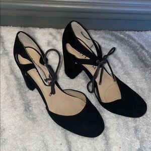 Unisa Black Suede Women's Heels
